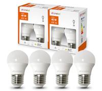 Ehomeled Bombillas LED E27, 3,4 W, equivalente a 40 W, bombilla blanca cálida, 3000 K, 470 lm, Mini Globe G45 E27, casquillo de rosca grande, AC 220-240 V, lámpara LED de ahorro de energía, lámparas