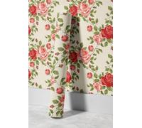 EHOMERY Papel Autoadhesivo Flores Pintado Vinilico Natural Elegance Elegancia Natural Wallcover Baño Ati Humedad 45x300cm