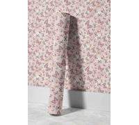 EHOMERY Papel de Pared Textil Autoadhesivo Floral Retro And Elegant Mariposa Y Elegante Revestimiento Pvc Con Imagen Flores 45x200cm