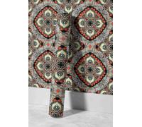 EHOMERY Papel Pintado de Pared Autoadhesivo Dormitorio Juvenil European Retro Mandala Retro Europeo Kit Muebles Flores 45x200cm