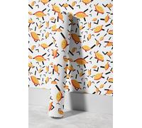 EHOMERY Papel Pintado Wallcover Autoadhesivo de Colores Cartoon Hojas Dibujos Animados 3D Paisajes Pared Pvc 45x300cm