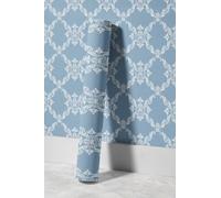 EHOMERY Papel Pintado Wallcover de Pared Vintage Desgastado Retro, Elegant And Noble Patrón Pergamino Elegante Y Kit Panel Revestimiento Alero Pvc 45x300cm