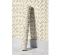 EHOMERY Papel Tapiz Autoadhesivo 3D Pintado Impermeable Baño European Retro Patrón de Pergamino Retro Europeo Pared Mural Liso 45x300cm