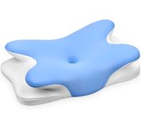 Ehomfory Almohada Cervicales y Cuello, Almohada Cervical Almohada Antironquidos, Almohada Ergonómica para Dormir de Lado, Boca Arriba y Boca Abajo, 67x37x9/12 CM