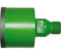 Corona de diamante para perforación húmeda, tipo R 1/2, diámetro de 30 mm, profundidad de 40 mm, referencia 38103000