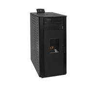EIDER BIOMASA Estufa Pellets Canalizada GYDA - 14,95 kW - La Mayor Potencia - Hasta 340 m³ - Multiestancia - Tolva 15 kg - Programable - Clase