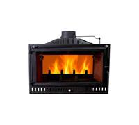 EIDER BIOMASA Hogar de Leña HOGAR 90 2 Caras - Chimenea de Leña de Doble Cara - 12,7 kW (máx. 16,28 kW) - Hierro Fundido - Rendimiento 78% - hasta 315 m³ - Doble Combustión