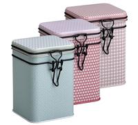 Eigenart Bella - Juego de 3 Botes de té, Color Rosa + Azul + Rojo, para 150 g Cada uno