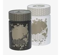 Eigenart Casa Komorebi CK75117 - Juego de 2 latas de metal redondas con cierre de rosca y capacidad de 150 g