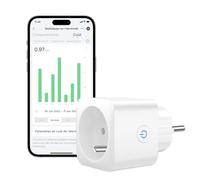 EIGHTREE - Enchufe conectado WiFi, seguimiento de consumo, 2,4 GHz Wi-Fi, 1-Pack