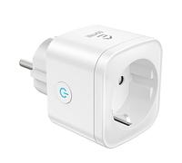 EIGHTREE Enchufe Inteligente Compatible con Alexa y Google Home,16A, 1-Pack | Enchufe WiFi con Medidor de Energía, Tomada Inteligente Programable con Temporizador, Control por Voz y APP, No necesita Hub