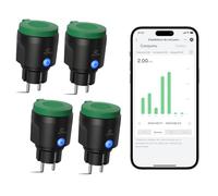 EIGHTREE Enchufe Inteligente Exterior IP44 con WiFi 2.4GHz, App y Voz, 16A | Enchufe Wi-Fi Compatible Con Alexa, Google Home Y SmartThings, Monitorización De Consumo Energético, Control Por App Y Voz