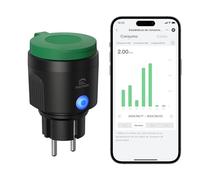 EIGHTREE Enchufe Inteligente Exterior IP64 con WiFi 2.4GHz, App y Voz, 16A | Enchufe Wi-Fi Compatible Con Alexa, Google Home Y SmartThings, Monitorización De Consumo Energético, Control Por App Y Voz