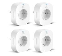 EIGHTREE Enchufe Inteligente WiFi con Medidor de Energía 16A 3680W, 4-Pack | Compatible con Alexa, Google Home, protección contra sobrecalentamiento, sobrecarga y cortocircuito, Tomada Temporizador