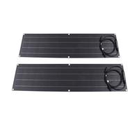 EIMSOAH Kit de Panel Solar Portátil con 2 Paneles y Controlador de Carga para Uso en Vehículos Recreativos y Campamentos Al Aire, Hecho de Material PET Duradero