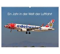 Ein Jahr in der Welt der Luftfahrt (Wandkalender 2026 DIN A2 quer), CALVENDO Monatskalender: Viele unterschiedliche Flugzeugtypen begleiten Sie durch das Jahr.