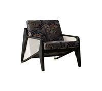 EINES Sofá Nórdico Retro De Mimbre De Madera Maciza, Silla B & B For Hotel, Sala De Estar, Silla De Ocio