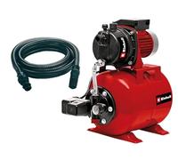 Einhell 4173193 Bomba de agua + mangera de aspiracion 7 m (600 W, 3600 l/h) rojo y negro, Rojo y negro