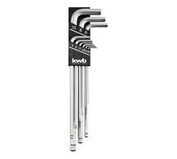 Einhell 49147600 - Set de llaves allen, de 9 piezas, 1,5-10 mm