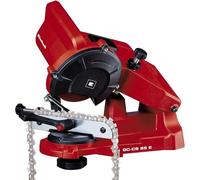 Einhell Afilador de cadenas para motosierra eléctrico GC-CS 85 E – 85 W 5.500 RPM, tope y disco, Rojo