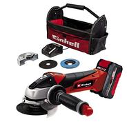 Einhell Amoladora angular TE-AG 18/115 Li Kit Power X-Change – 18 V, 115 mm, 4,0 Ah