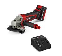 Einhell Amoladora angular con batería TE-AG 18/125-2 Li (1x 4,0 Ah) PXC (18V, 125mm diámetro de disco, 33mm profundidad de corte, protección de corte, sin disco de corte, in atería 4,0 Ah)