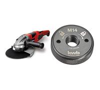 Einhell Amoladora eléctrica con cable - TE-AG 230/2000. 2000 W, 230 V, 8,7 Amperios, diámetro del disco 230 mm. + Tuerca de Liberacion Rapida