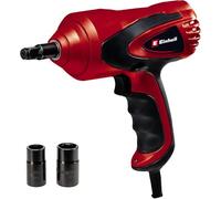 Einhell Atornillador de impacto de automóvil CC-HS 12/2 (12 V, par máx. 350 Nm, nivel de burbuja integrado, luz LED, incl. 2 casquillos enchufables con 17/19 y 21/23 mm)