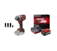 Einhell Atornillador impacto con batería TP-CW 18/750-C Li BL-Solo Power X-Change 18V, par 750Nm, par de aflojamiento 1000Nm Starter Kit PXC 18V 5.2Ah battery and fast charger