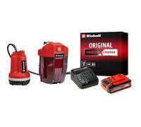 Einhell Bomba de agua clara con batería GE-PP RB Li-Solo Power X-Change (18 V, caudal máx. 3000 l/h, 2 bar, tubo de conexión telescópico sin escalonamiento, con batería 4 Ah y cargador)