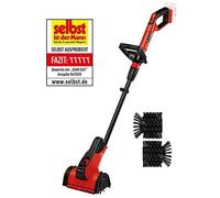 Einhell Cepillo para superficies con batería PICOBELLA 18/215 Power X-Change (18 V, iones de litio, 215 mm anchura, incl. conexión para la manguera de jardín, cepillo MEDIUM, sin batería ni cargador)
