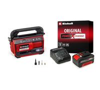 Einhell Compresor a batería PRESSITO 18/25 Power X-Change (18 V, máx. 11 bar, incl. set adaptador de 3 piezas, incl. tubo de alta presión de 71 cm y tubo de baja presión de 1,6 m, con KIt de 4 AH