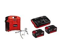 Einhell Compresor de maletín con batería TE-AC 36/8 Li OF Set-Solo Power X-Change (36 V, máx. 8 bar, sin aceite, potencia de aspiración 130 l/min, incl. set adaptador de 3 pz.,) + Twinpack 3Ah