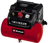 Einhell Compresor TC-AC 190/6/8 (1,2 kW, máx. 8 bar, 190 l/min de potencia de aspiración, tanque de 6 l, bomba sin aceite, manómetro, acoplamiento rápido)