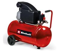 Einhell Compresor TC-AC 270/50/8 (máx. 8 bar, 1,8 kW, potencia de aspiración 270 l/min, depósito 50 l, tornillo de drenaje integrado, manómetro, acoplamiento rápido)