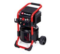 Einhell Compresor TE-AC 240/24 Silent (1500 W, máx. 10 bar, depósito 24 l, sin aceite, potencia de aspiración 240 l/min, compresor silencioso 70 dB, 2 manómetros, reductor de presión)