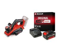 Einhell Con Batería 4.0 Ah y Cargador, Plancha de Hardware, Planer de Madera, Aluminio, Incluye Tope Paralelo, Tope de Profundidad de Pliegue, Cuchilla de Cepillado TCT