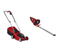 Einhell Cortacésped eléctrico GC-EM 1032 (1000 W, 32 cm de Ancho de Corte, 30 L & Recortasetos eléctrico con Cable - GH-Eh 4245. 230 V, 420 W Longitud de Corte de 450 mm