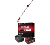 Einhell Cortasetos de Barra a bateria GC-HH 18/45 Li T-Solo Power X-Change (Iones de Litio, 18 V, Agarre Principal Giratorio, Cabezal de Motor inclinable en 7 Posiciones, con bateria 4 Ah y Cargador