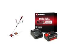Einhell Desbrozadora a batería - AGILLO 18/200 Power X-Change - Li-Ion, 18 V, 7500 min-1, hilo con unidad automática de contacto/cuchilla de 3 dientes. Incluye 1 batería de 4.0Ah y cargador individual
