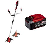 Einhell Desbrozadora con batería AGILLO 18/200 Power X-Change + batería 18V 5.2Ah Power X-Change Plus - Li-Ion, 18V, para Todos los Dispositivos PXC, indicador de Nivel de Carga LED