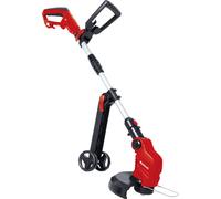 Einhell, desbrozadora eléctrica GE-ET 5027, potencia de 500 vatios, anchura de corte con doble hilo de 27 cm, tubo guía telescópico con ajuste continuo, sistema de alivio de tensión del cable, referen