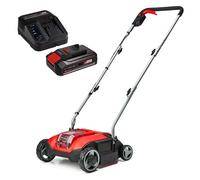 Einhell Escarificador con batería GC-SC 18/28 Li-Solo Power X-Change (iones de Li, rodillo de cuchillas de 28 cm, ajuste de profundidad de trabajo de 3 niveles, con batería 2.5 Ah y cargador)
