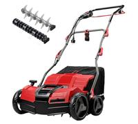Einhell Expert GE-SA 1640 - Escarificadora eléctrica (1600 W, Ancho 40 cm, hasta 12 mm de Profundidad de Trabajo, Mango, Recipiente de 48 L, con Rodillo aireador)