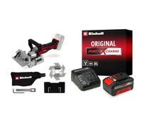 Einhell Fresa engalletadora con batería TE-BJ Li-Solo Power X-Change (18V, iones de Li, ajuste de ángulo/altura continuo, regulación de profundidad de 6 niveles, con batería 4 Ah y cargador)