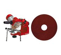 Einhell GC-CS 235 E - Afilador de Cadenas, 235 W, 3000 rpm, limitador de profundidad, tensor de cadena, iluminación (ref. 4499910) & 4500071 - Disco para afilador de cadenas (4,5 mm)