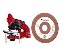 Einhell GC-CS 85 E - Afilador para cadenas, 85 W, 5500 min-1, Rojo & 4500071 - Disco para afilador de cadenas (4,5 mm)