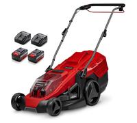 Einhell GE-CM 36/43 Li M, cortacésped manual, para superficies de hasta 600 m², ancho de corte de 43 cm, altura de corte ajustable de 2,5 cm a 7,5 cm, 3000 revoluciones por minuto