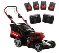 Einhell GE-CM 36/47 S HW Li - Kit - Cortacésped de batería autopropulsado - 4x18V/4Ah - Corte de 47 cm