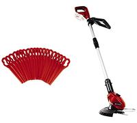 Einhell GE-CT 18 Li Solo- Recortabordes Inalámbrica 18V, Tiempo De Carga 40 Min + 3405730 Cuchillas De Recambio para GE-CT 18 Li, 25 X 60 X 95